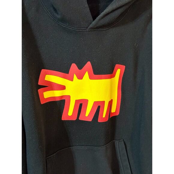 Keith Haring Dog Hoodie | Size Small | Uniqlo MoMA SPRZ NY | Rare - Picture 2 of 4